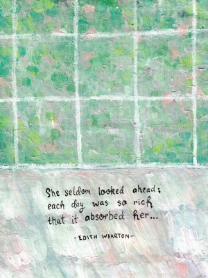 She Seldom Looked Ahead ART PRINT