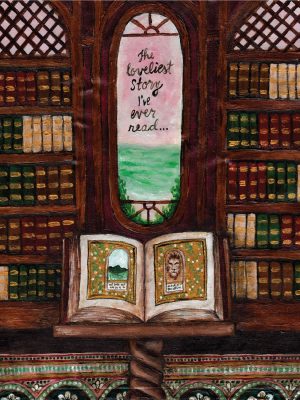 Coriakin's Library ART PRINT