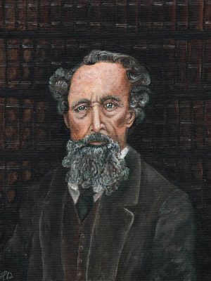 Portrait of Charles Dickens ART PRINT