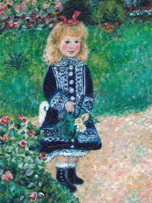 Copy of Girl with a Watering Can by Renoir ART PRINT