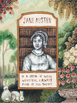 Illuminated Jane Austen ART PRINT
