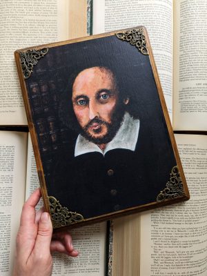 William Shakespeare - Vintage-Inspired Wooden Wall Plaque