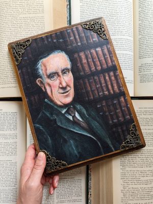 JRR Tolkien - Vintage-Inspired Wooden Wall Plaque
