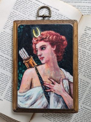 Seignac's Diana- Vintage-Inspired Mini Wooden Wall Plaque