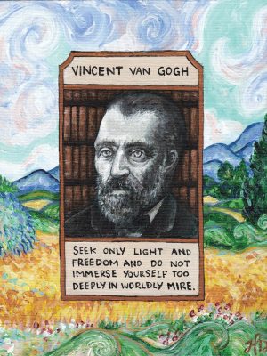 Illuminated Vincent Van Gogh ART PRINT