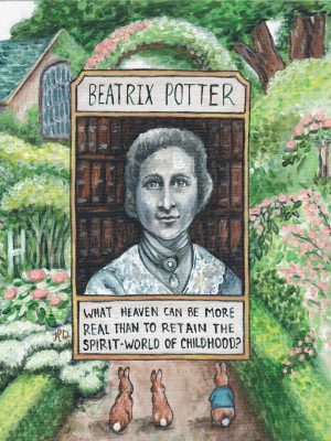 Illuminated Beatrix Potter ART PRINT