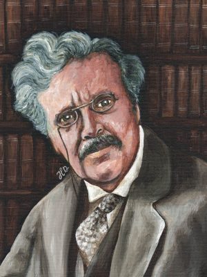 Portrait of G.K. Chesterton ART PRINT