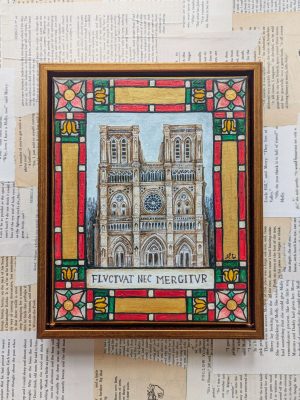 ORIGINAL PAINTING: Notre Dame Cathedral