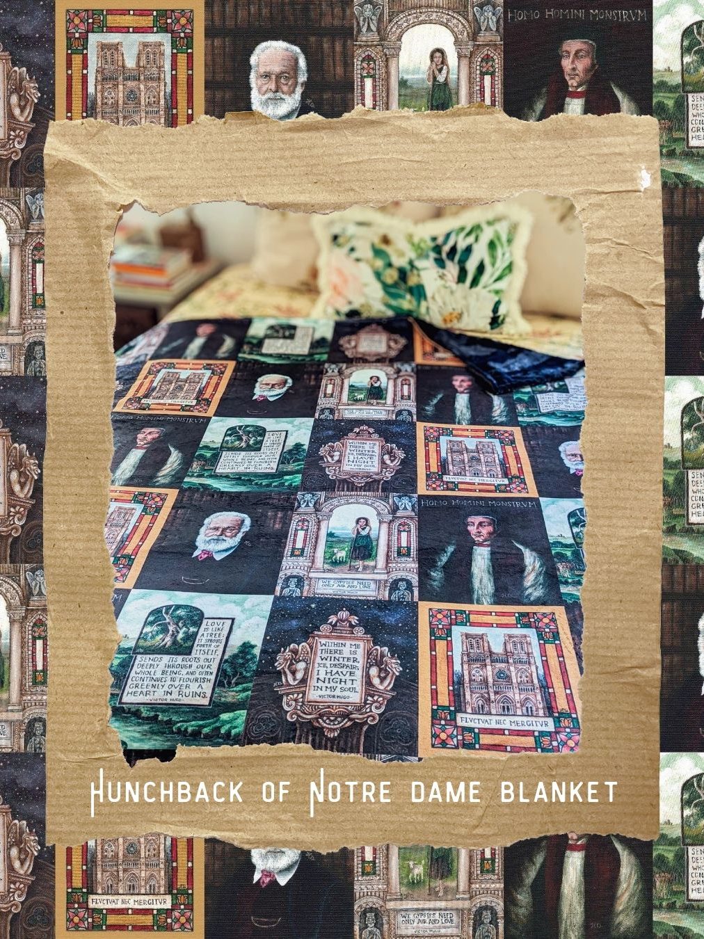 READY TO SHIP Hunchback of Notre Dame Blanket - Oversized Minky Throw - Image 2