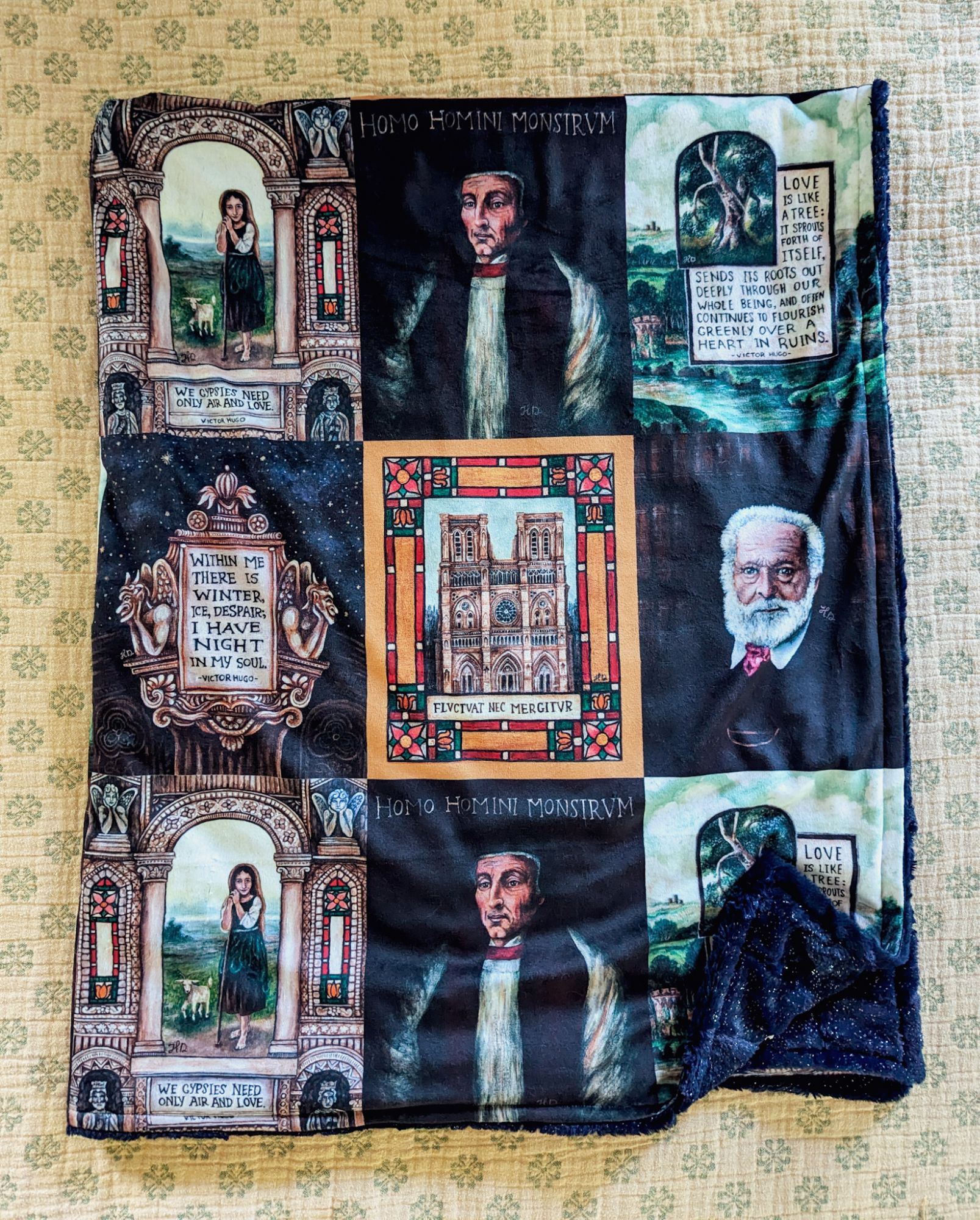 READY TO SHIP Hunchback of Notre Dame Blanket - Oversized Minky Throw - Image 4