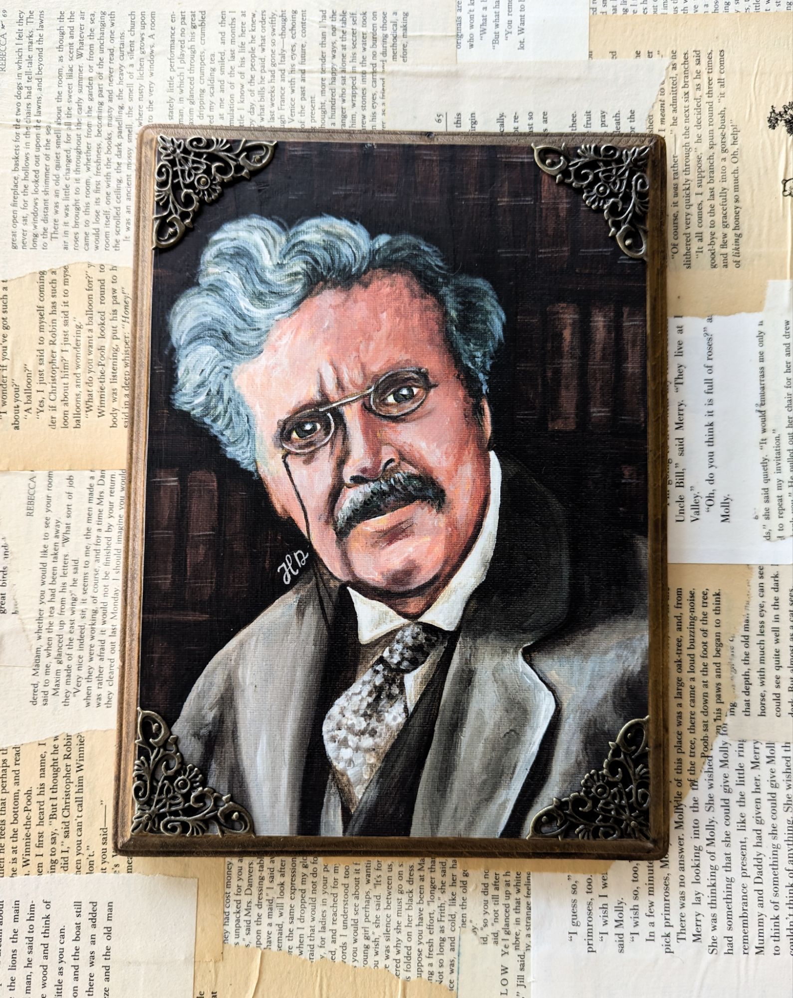 G.K. Chesterton - Vintage-Inspired Wooden Wall Plaque - Image 5