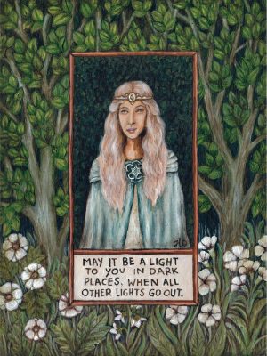 Illuminated Galadriel ART PRINT