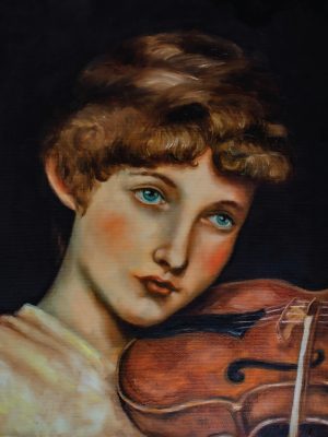Girl with a Violin ART PRINT