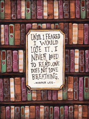 The Love of Reading ART PRINT
