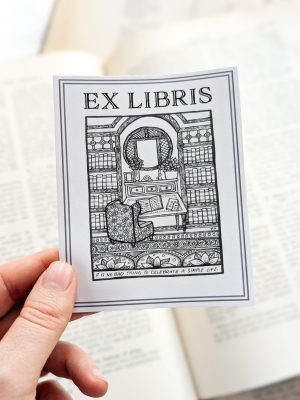 Bilbo's Library Bookplate - Set of Four