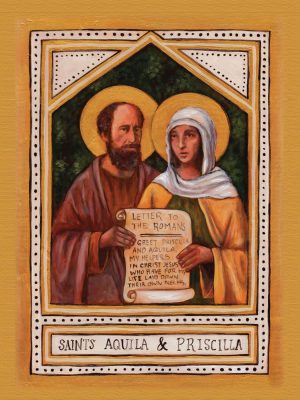 Saints Aquila and Priscilla - Helpers of Saint Paul ART PRINT