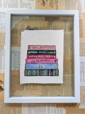 ORIGINAL PAINTING: Wuthering Heights Bookstack