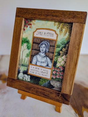 ORIGINAL PAINTING: Illuminated Jane Austen
