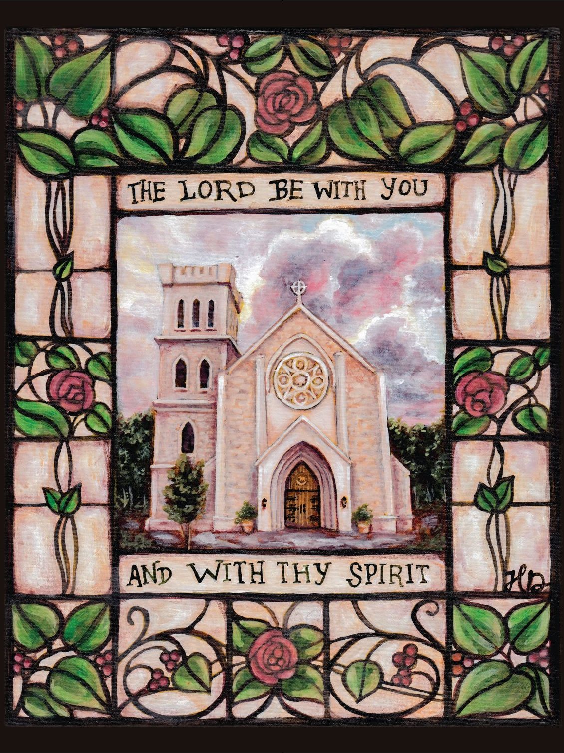 The Lord Be With You ART PRINT